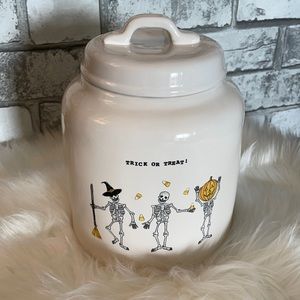 Rae Dunn TRICK OR TREAT! Rare Canister